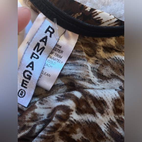 ⭐️VINTAGE 90’s / Y2K⭐️ Rampage Leopard Print Lace Slip Dress - Picture 4 of 7